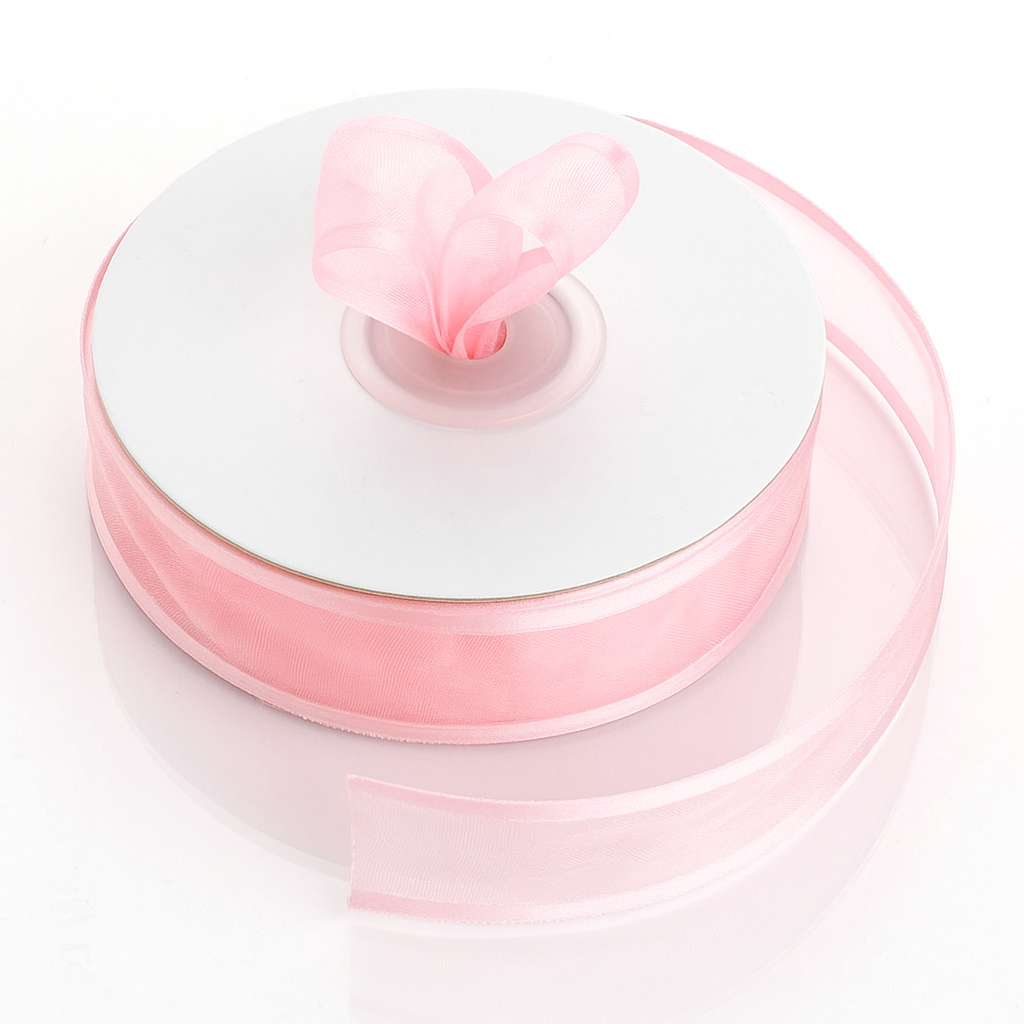 Satin Edged Organza - Pink