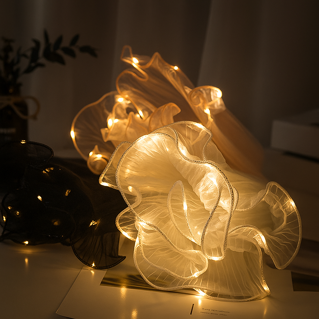 Wavy Mesh with Lights for bouquets
