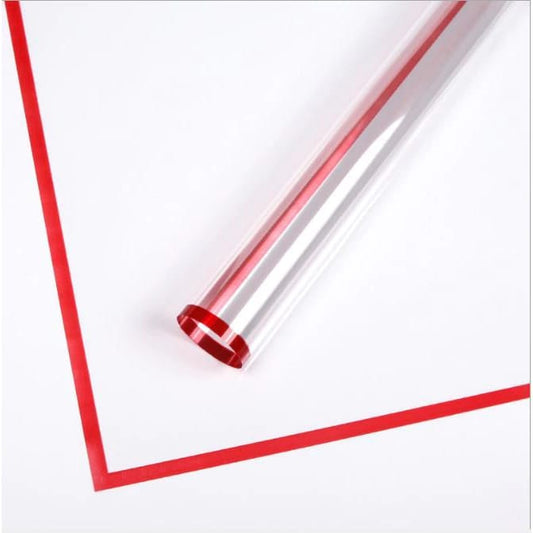 Transparent Bouquet Wrapping Sheets - Red (20 sheets)