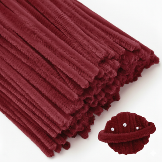 Pipe Cleaner for Craft - Maroon