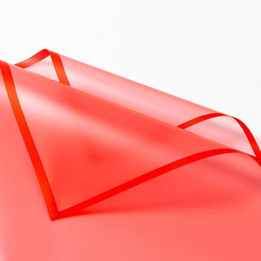 Translucent Bouquet Wrapping Sheets - Red (20 sheets)