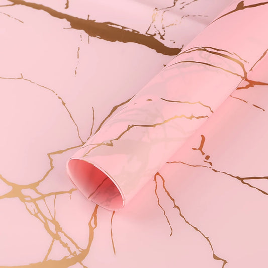 Marble Bouquet Wrapping Sheets - Pink (20 sheets)