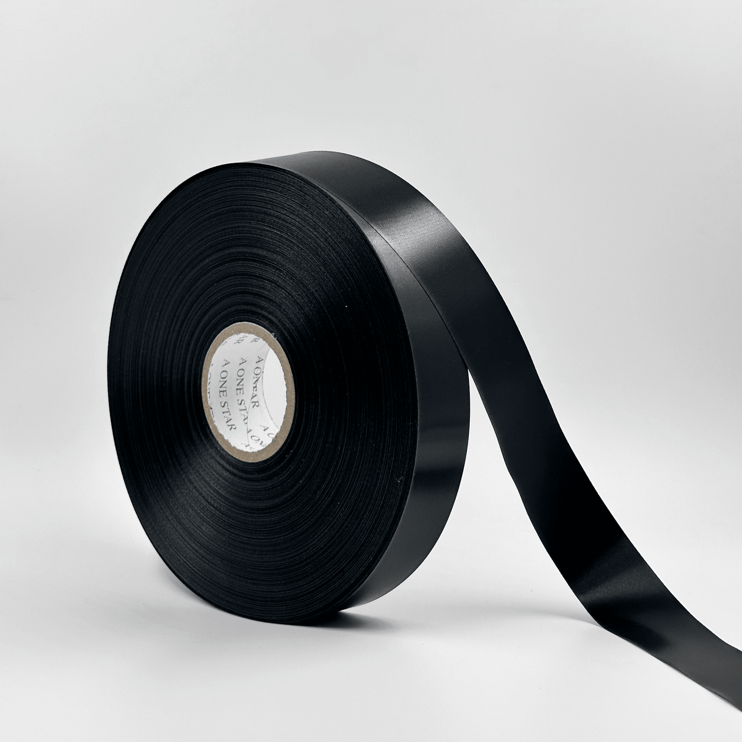 Satin Ribbon - Black (1 inch) - Prismribbons