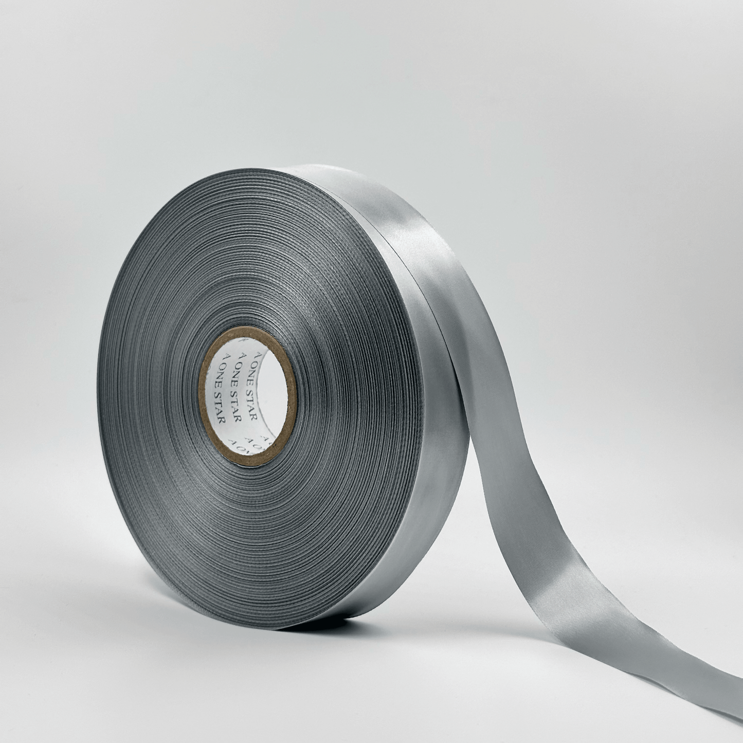 Satin Ribbon - Grey (1 inch) - Prismribbons