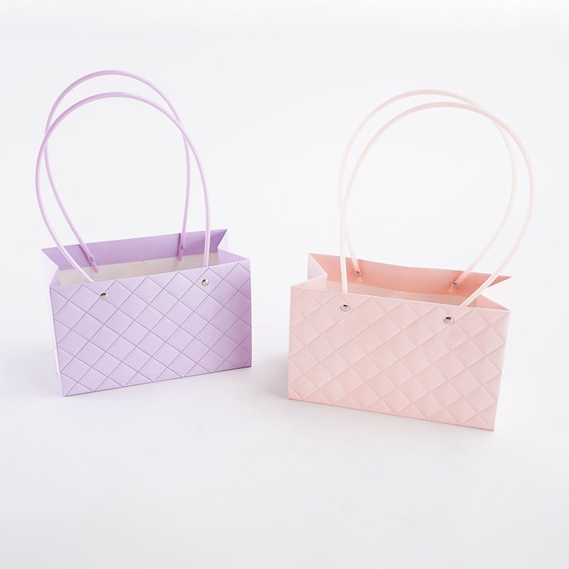 Waterproof Embossed Floral Gift Bag (Pack of 5) - Prismribbons