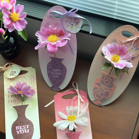Vase Flower Card (5 pcs)