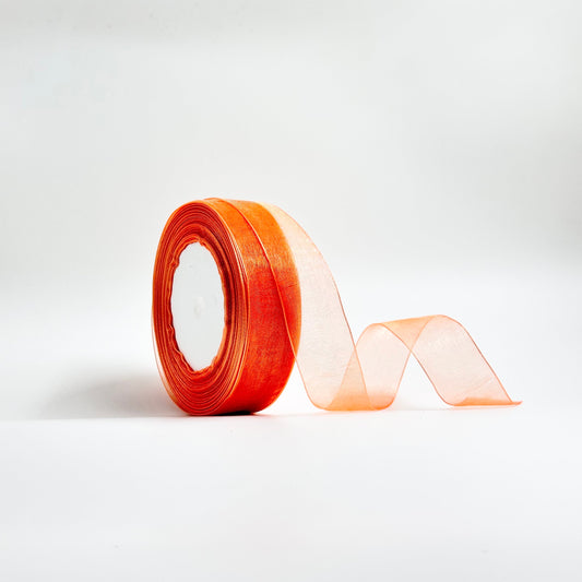 Organza Ribbon - Rust (1 inch)