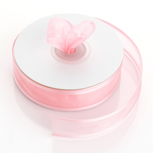 Satin Edged Organza - Pink