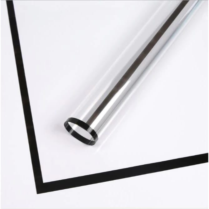 Transparent Bouquet Wrapping Sheets - Black (20 sheets)