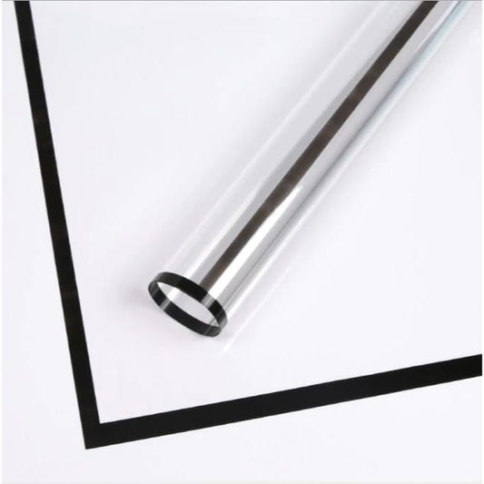 Transparent Bouquet Wrapping Sheets - Black (20 sheets)