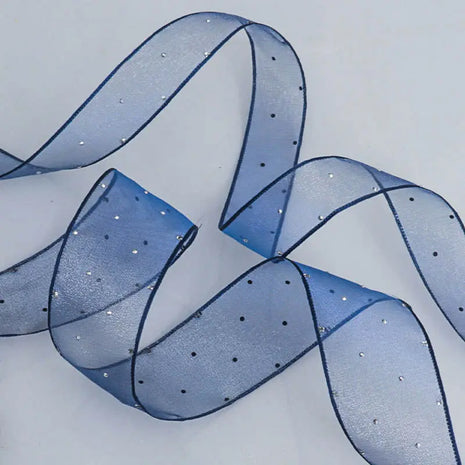 Rhinestone Organza Ribbon (1.5 inch) (9 meters) Prismribbons