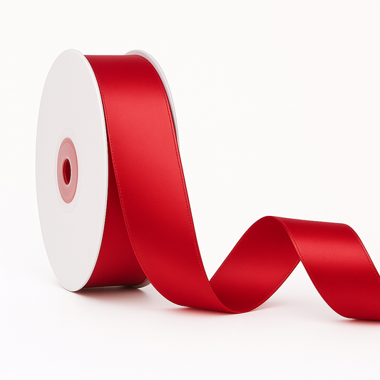 Double-sided Satin Ribbon - Red