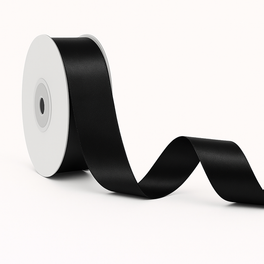Double-sided Satin Ribbon - Black