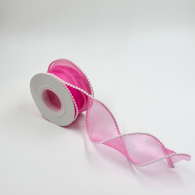 Pearl Ribbon - Magenta (1.5 inch) (5 yards) - Prismribbons