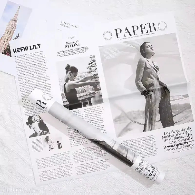 Fashion Magazine Wrapping Sheets - 20 sheets - Paper - Prismribbons
