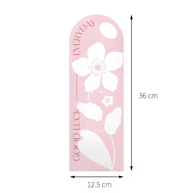 'Good luck Everyday' Flower card - 10pcs Prismribbons