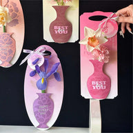 Vase Flower Card (5 pcs) Prismribbons