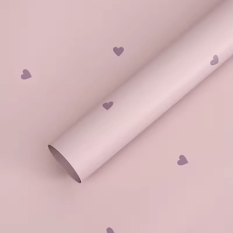 Heart Pattern Wrapping Sheets - 20 sheets