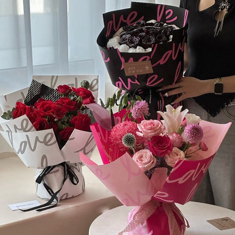 Love Bouquet Wrapping Sheet (20 sheets)