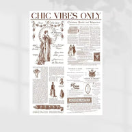 Chic Vibes Wrapping Sheets - 20 sheets - Coffee - Prismribbons