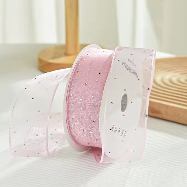 Rhinestone Organza Ribbon (9 meters)