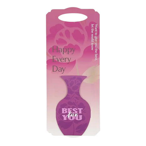 Vase Flower Card (5 pcs) Prismribbons