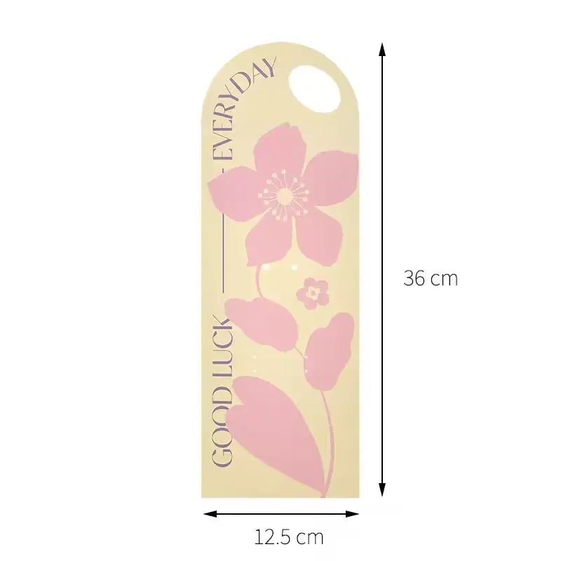 'Good luck Everyday' Flower card - 10pcs Prismribbons