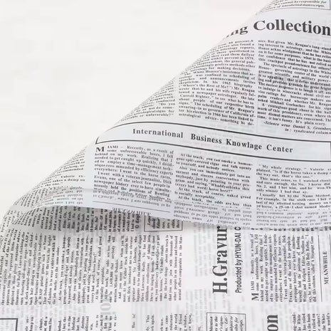 Newspaper Bouquet Wrapping Sheets (20 sheets)