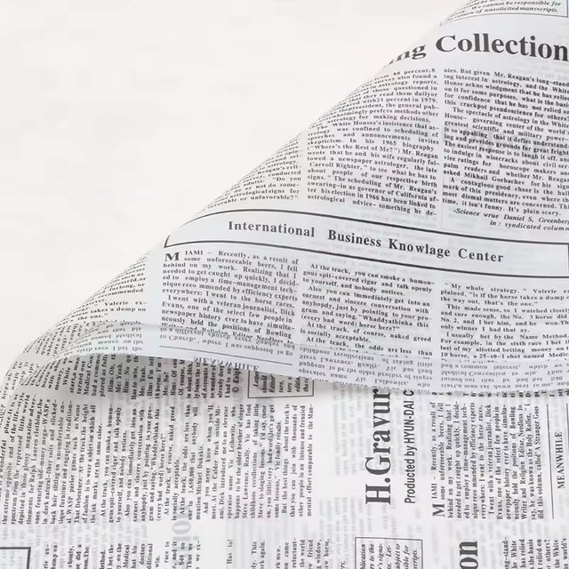 Newspaper Bouquet Wrapping Sheets - 20 sheets