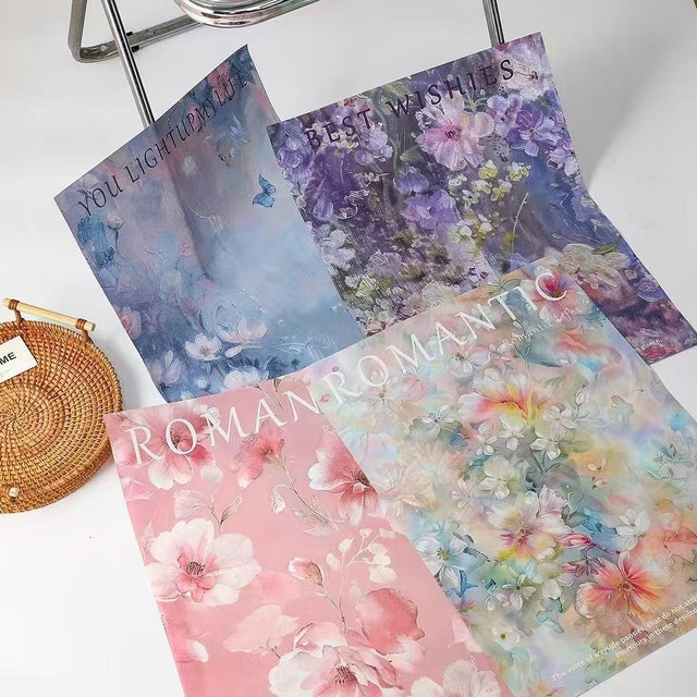 Floral Bouquet Wrapping paper - 10 sheets