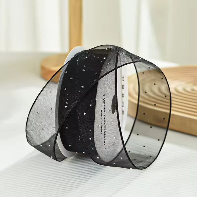 Rhinestone Organza Ribbon (9 meters)