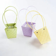 Trapezoid Embossed Flower Bag - 5 pcs Prismribbons