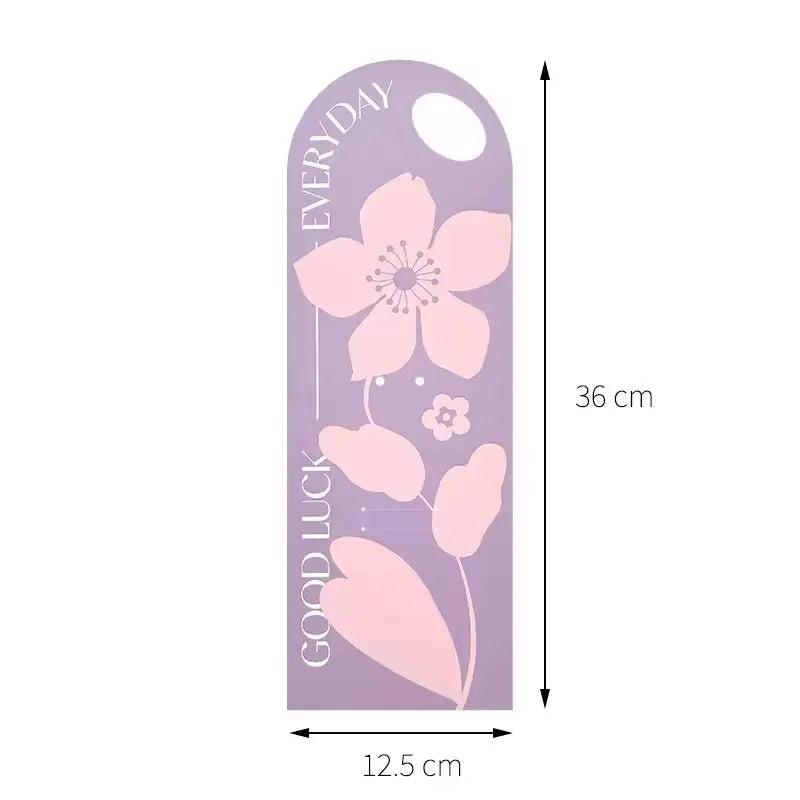 'Good luck Everyday' Flower card - 10pcs Prismribbons