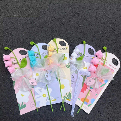 'Best Wishes' Flower card - 10pcs Prismribbons