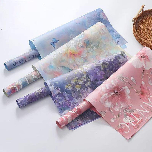 Floral Bouquet Wrapping paper - 10 sheets