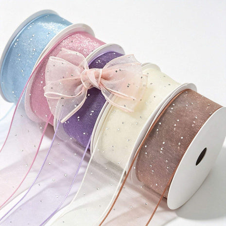 Rhinestone Organza Ribbon (1.5 inch) (9 meters)
