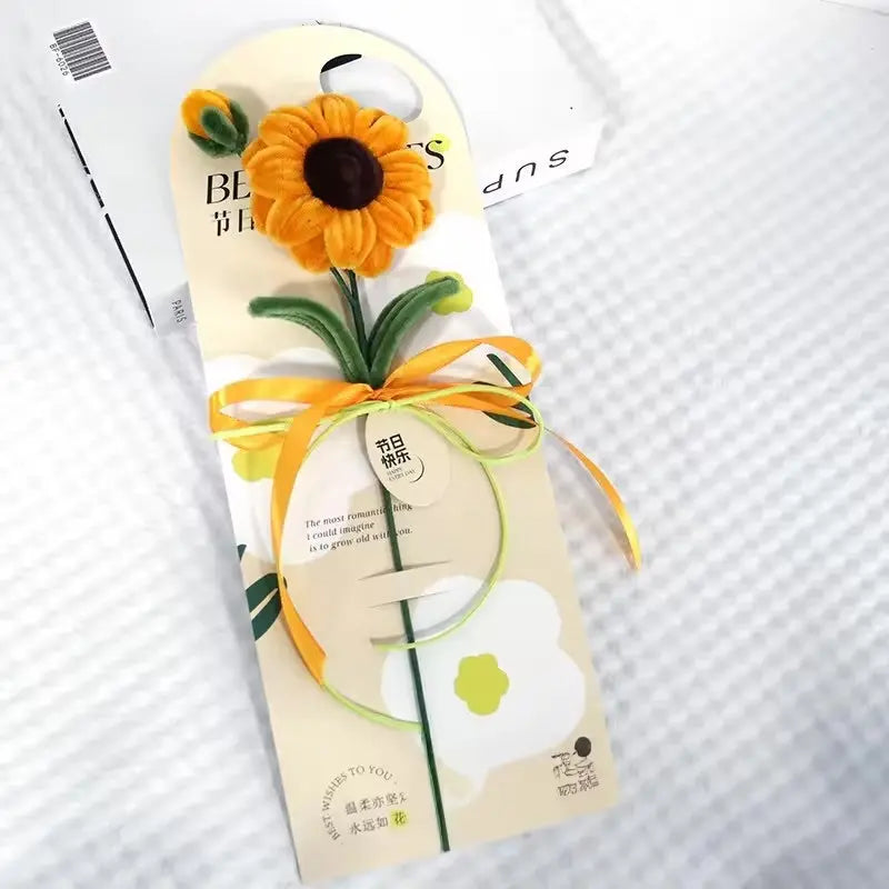 'Best Wishes' Flower card - 10pcs Prismribbons