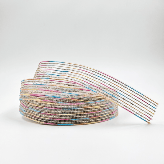 Metallic Striped Ribbon