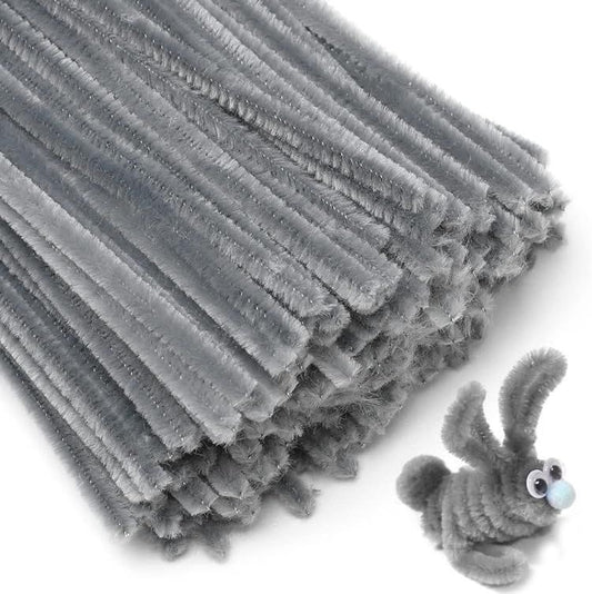 Pipe Cleaner for Craft - Grey