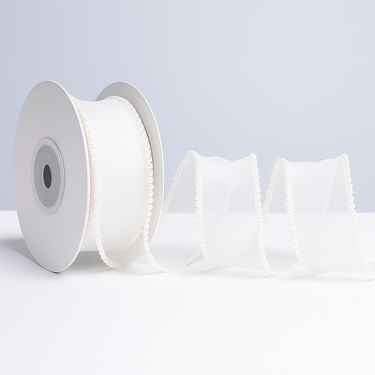 Pearl Ribbon - White (9MTR)