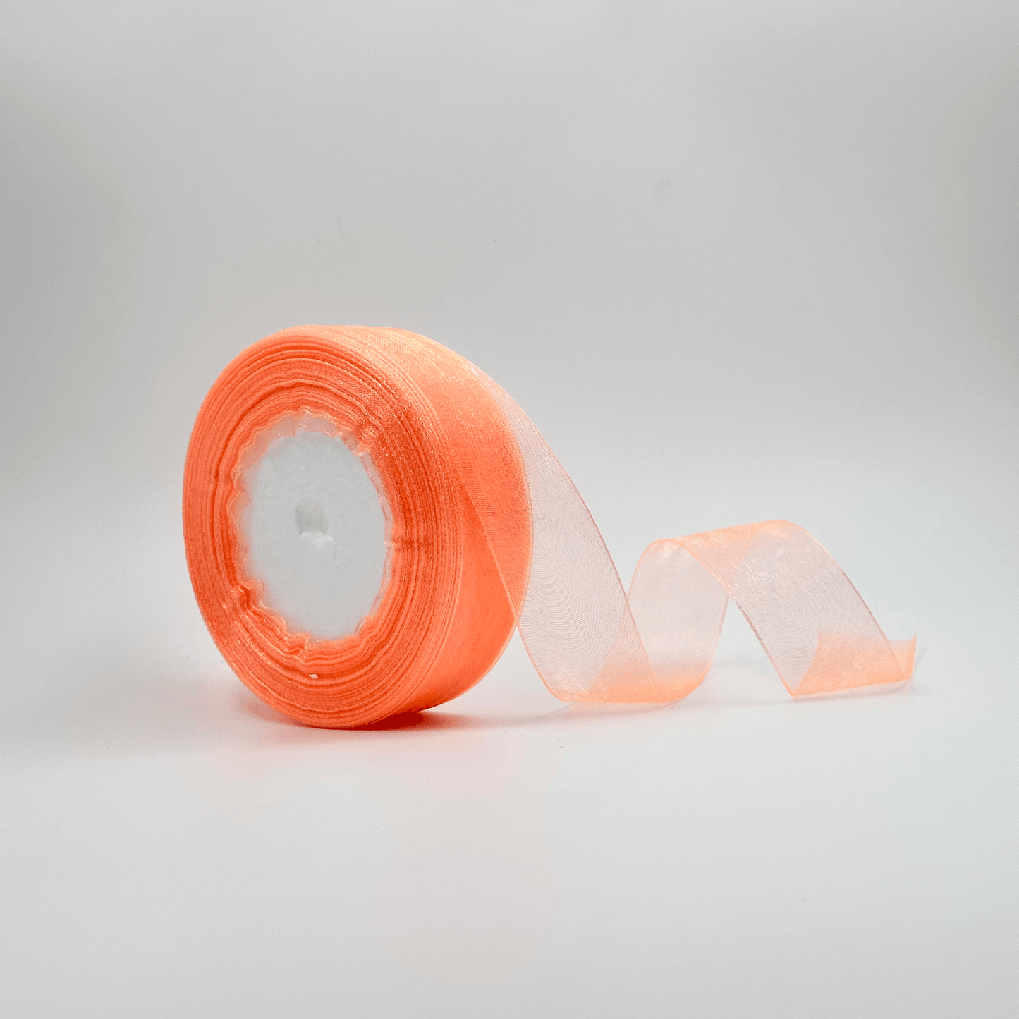 Organza Ribbon - Peach (1 inch)