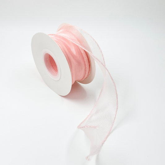Wavy Organza Ribbon - Pink