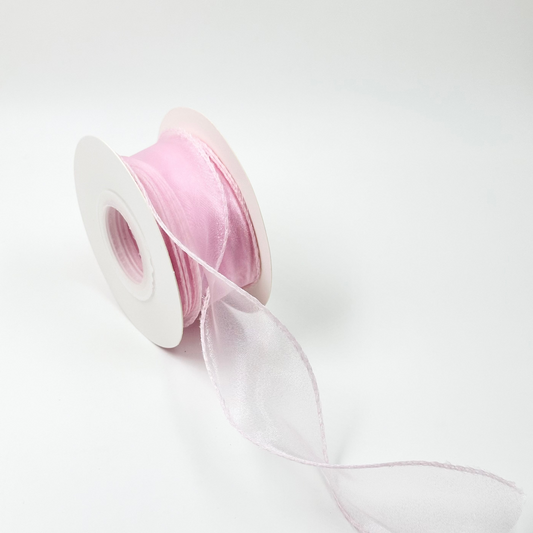 Wavy Organza Ribbon - Pink