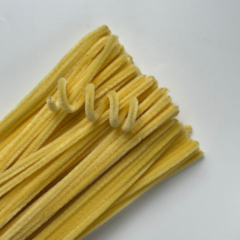 Pipe Cleaner - Pale Yellow - 100PCS