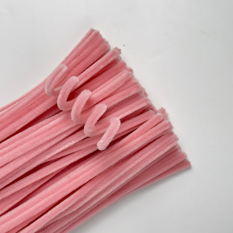 Pipe Cleaner - Baby Pink - 100PCS