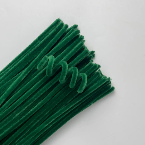 Premium Pipe Cleaner (8mm) - 100PCS - Dark Green - Prismribbons