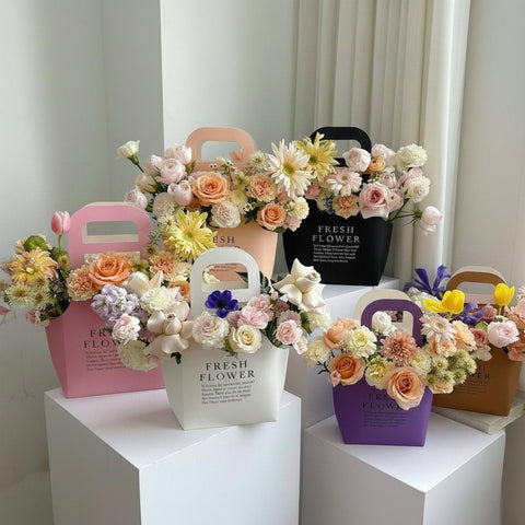 Kraft Paper Foldable Flower Bag (5 pcs)