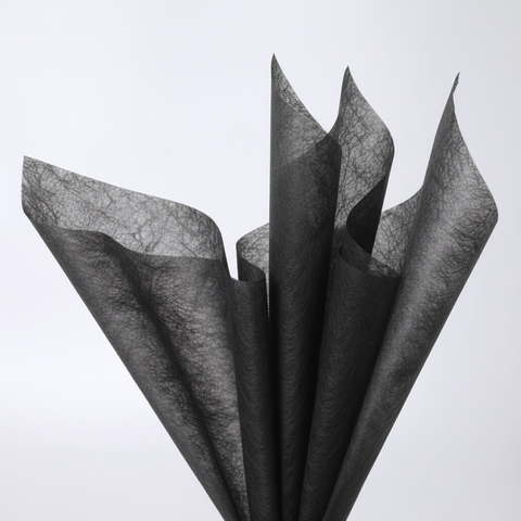 Black tissue wrapping paper