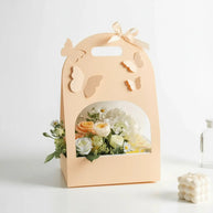 Butterfly Flower Arrangement Bag (5pcs) - Peach - Prismribbons