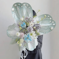 Butterfly Wings Wrapping Paper - 10 sets - Mint & Pink - Prismribbons
